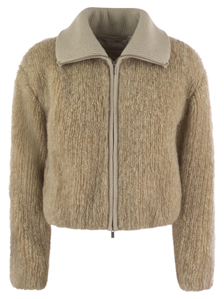 Peserico Mohair, Camel And Wool Jacket