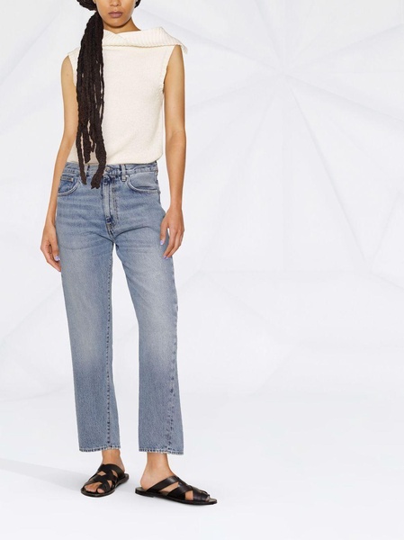 Toteme Pre Straight Leg Cropped Denim Jeans