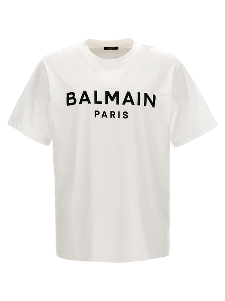 Balmain Logo Print T Shirt