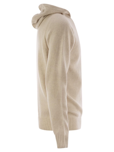 Tagliatore Virgin Wool Sweater With Hood