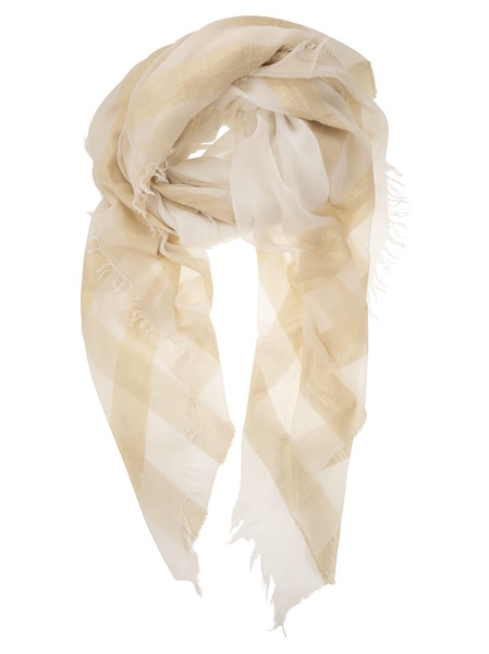 Peserico Modal, Viscose And Lurex Yoke Scarf