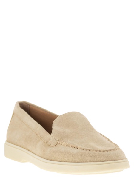 Santoni Suede Moccasin