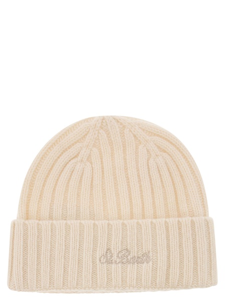 Mc2 Saint Barth Logo Embroidered Turn-Up Hem Beanie