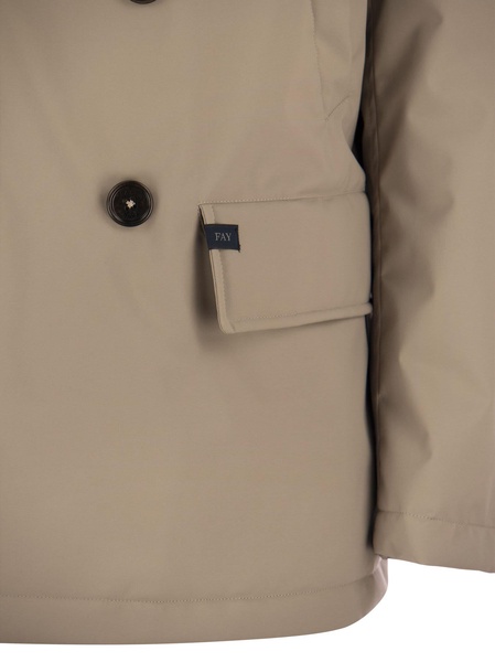 Fay Microfibre Coat