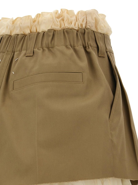 Maison Margiela Layered Effect Trouser Skirt