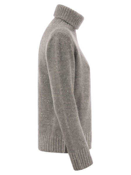 Fabiana Filippi Embellished Turtleneck Knitted Jumper