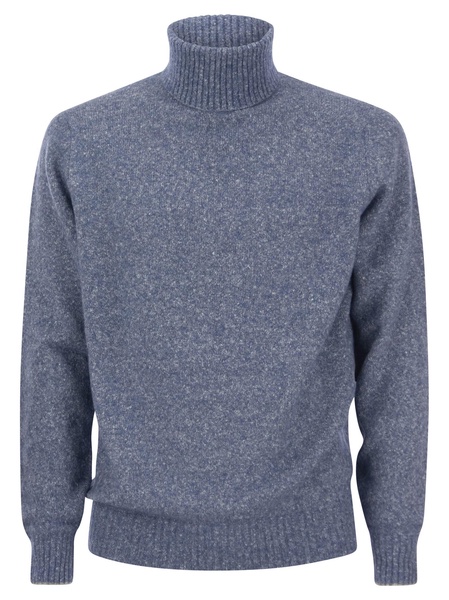 Brunello Cucinelli Turtleneck Sweater In Alpaca, Cotton And Wool