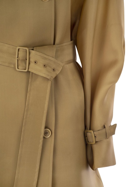 Max Mara Sacco Oversize Organza Trench Coat