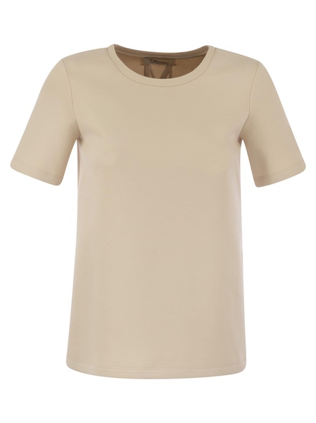 S Max Mara Fianco Scuba Jersey T Shirt With Logo