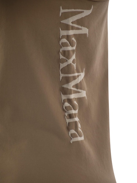 S Max Mara Fortuna Technical Fabric Top With Logo