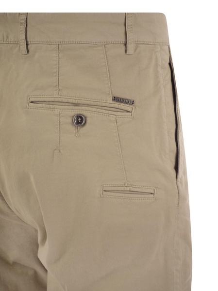 Peserico Stretch Cotton Gabardine Chino Trousers