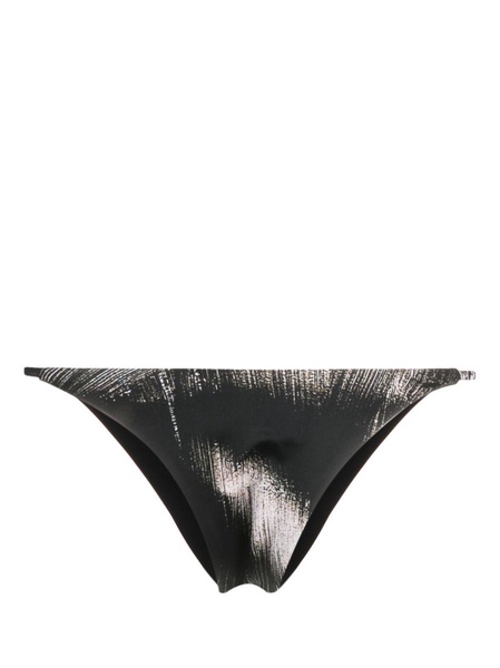 Black Mini Ring Bikini Bottoms