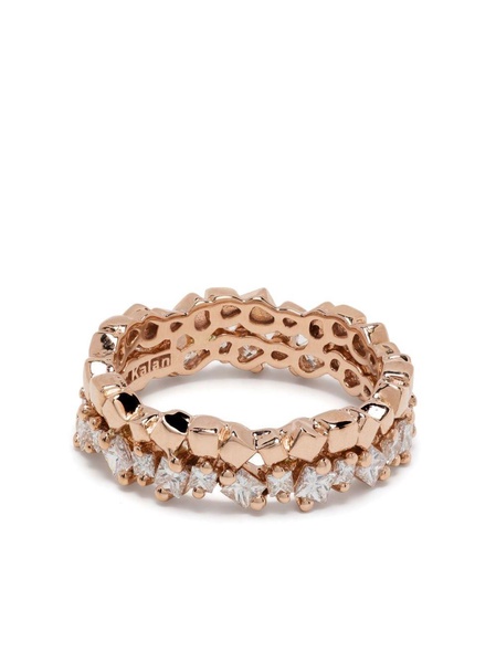 18K Rose Gold Mini Diamond Eternity Ring