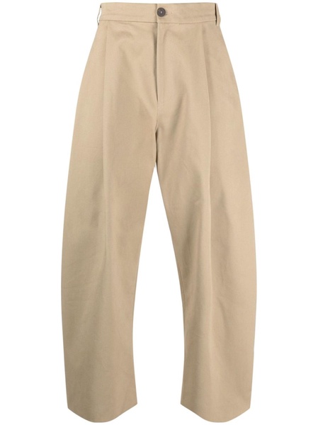 wide-leg high-waisted trousers