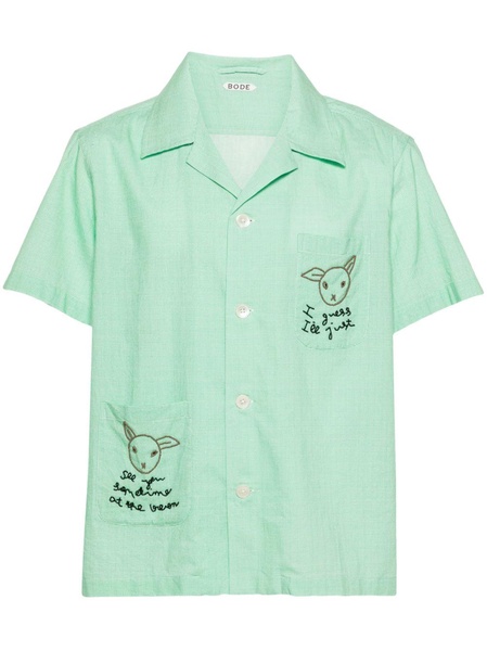 Green See You at the Barn Checked Shirt