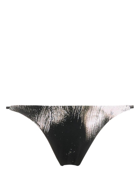 Black Mini Ring Bikini Bottoms