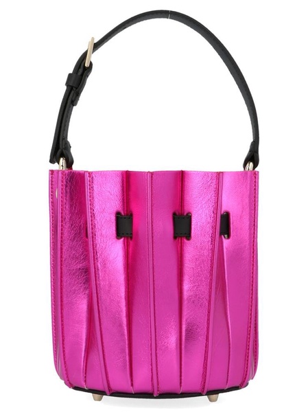 Sara Battaglia Pleated Bucket Bag