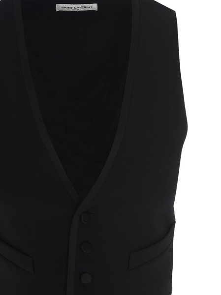 Saint Laurent Short Tuxedo Vest