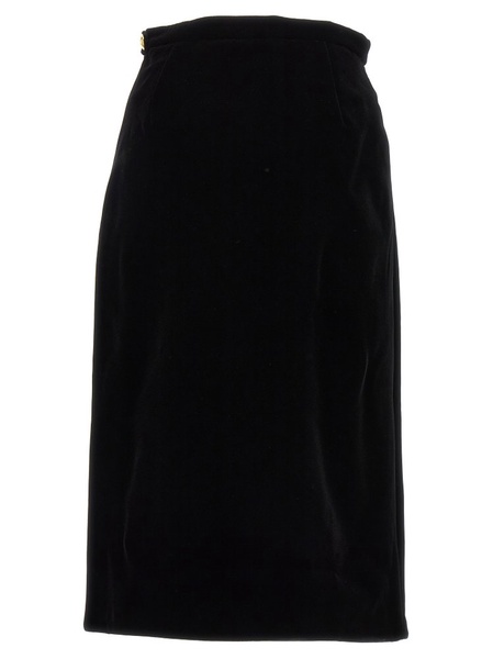 Gucci A-Line Velvet Skirt