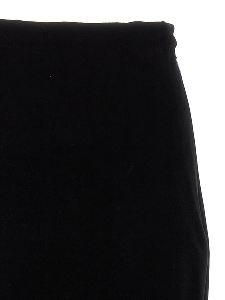 Gucci A-Line Velvet Skirt