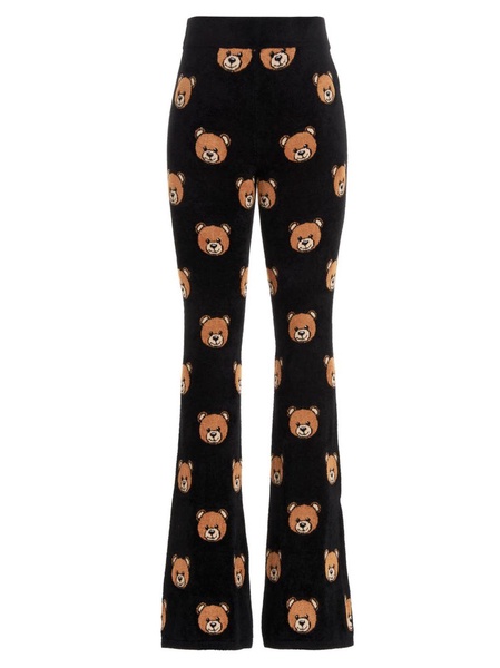 Moschino Teddy Bear Intarsia High Waist Trousers