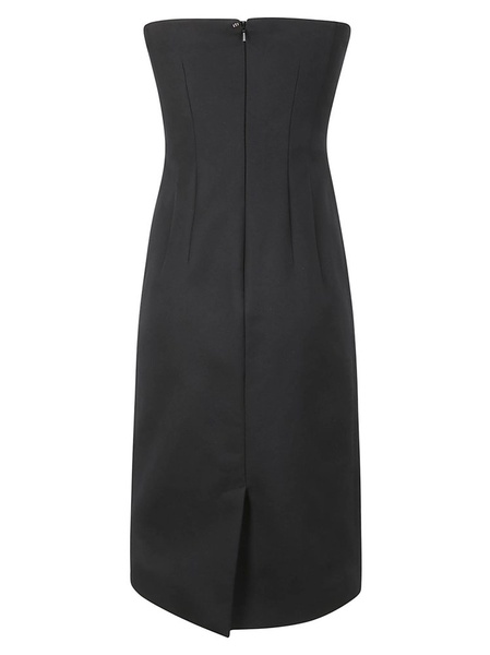 Sportmax Zip Detailed Strapless Dress