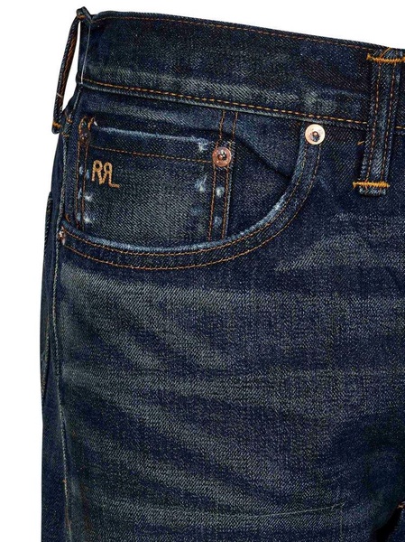 Ralph Lauren RRL Five Pocket Distressed Jeans