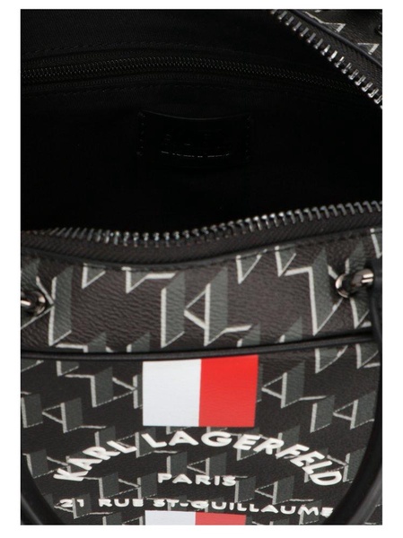 Karl Lagerfeld Rue St-Guillaume Monogram Small Bowling Bag