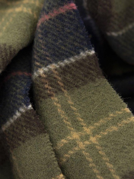 Barbour Tartan Checked Fringe Scarf