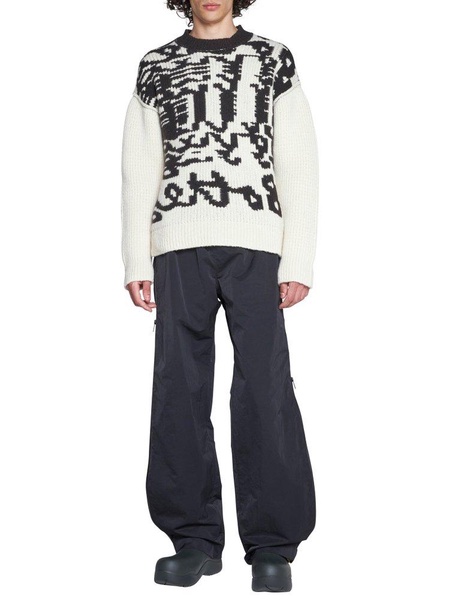 Bottega Veneta Abstract Printed Crewneck Jumper