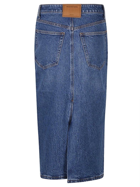 Alexander Wang Denim Midi Skirt