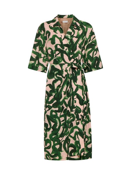 Dries Van Noten Printed Wrap Dres