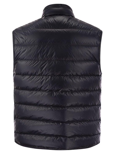 Moncler Logo Patch Zip-Up Padded Vest