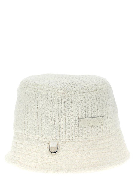 Jacquemus Le Bob Belo Cable Knit Bucket Hat