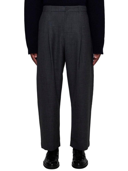 Studio Nicholson Tuck High-Waisted Tapered Leg Trousers