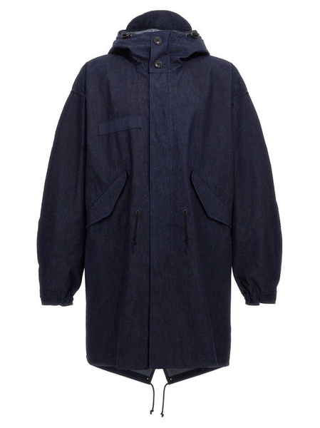 Junya Watanabe MAN X C.P Company Hooded Drawstring-Waist Coat