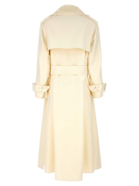 Ermanno Scervino Double-Breasted Belted Trench Coat