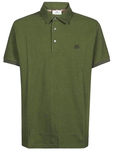 Etro Pegaso Embroidered Polo Shirt