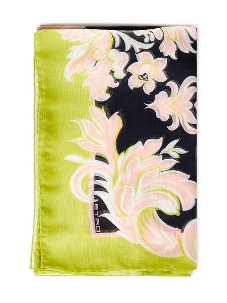 Etro Floral-Printed Finished Edge Scarf