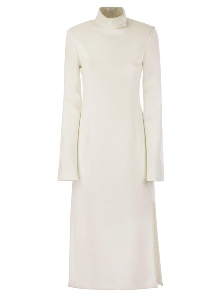 Sportmax High Neck Long-Sleeved Dress