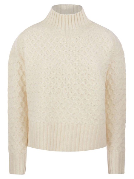 Max Mara Studio Valdese Wool And Cashmere Turtleneck Sweater