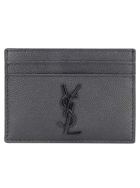 Saint Laurent Cassandre Logo Plaque Card Holder