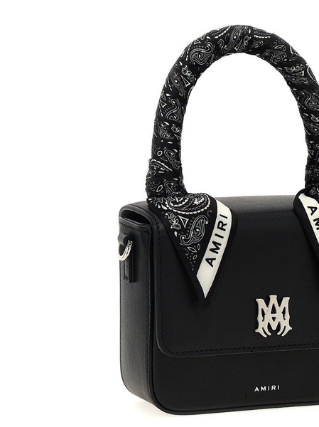 Amiri Bandana Scarf Logo Plaque Mini Tote Bag