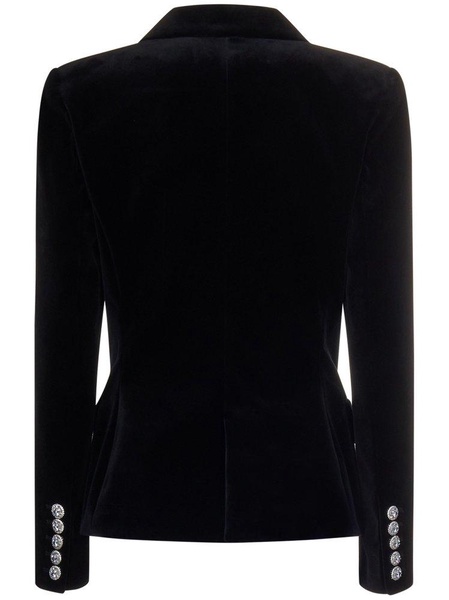 Alexandre Vauthier Double Breasted Velvet Blazer