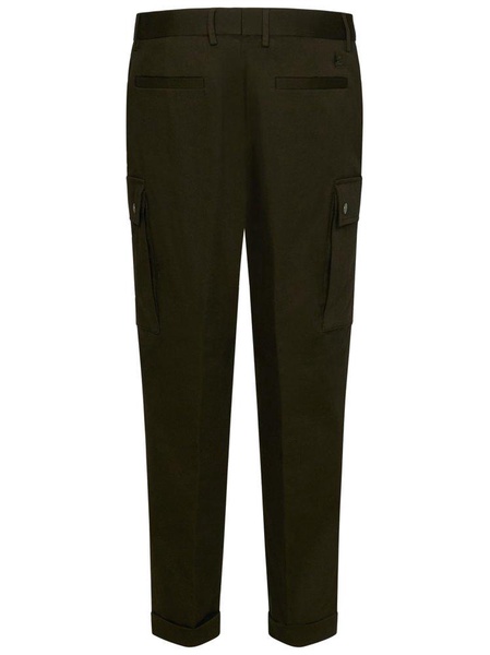 Etro Pegaso-Motif Mid-Rise Cropped Trousers