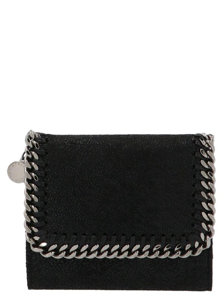 Stella Mccartney Black Polyester Small Falabella Wallet Woman