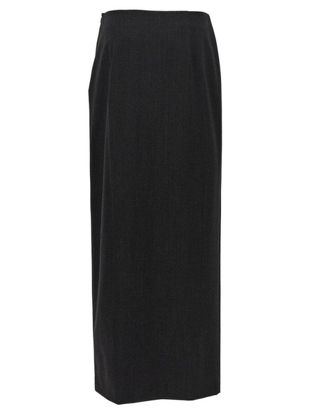 Alberta Ferretti Side Split Ruched Full Skirt