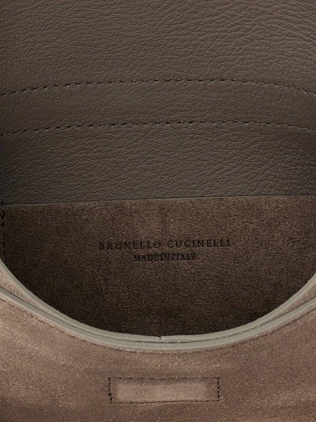 Brunello Cucinelli Logo Detailed Chain Linked Shoulder Bag