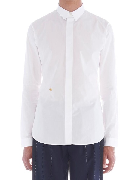 Dior Homme Bee Embroidered Long-Sleeved Shirt