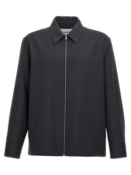 Jil Sander Zipped Straight Hem Jacket